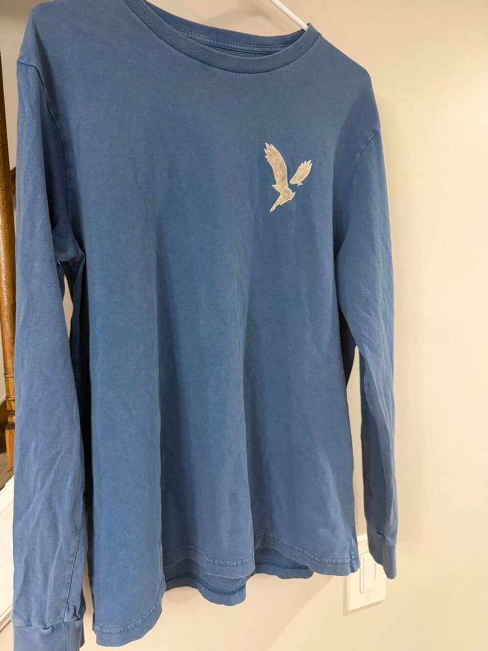 American Eagle Long Sleeve Shirt Blue